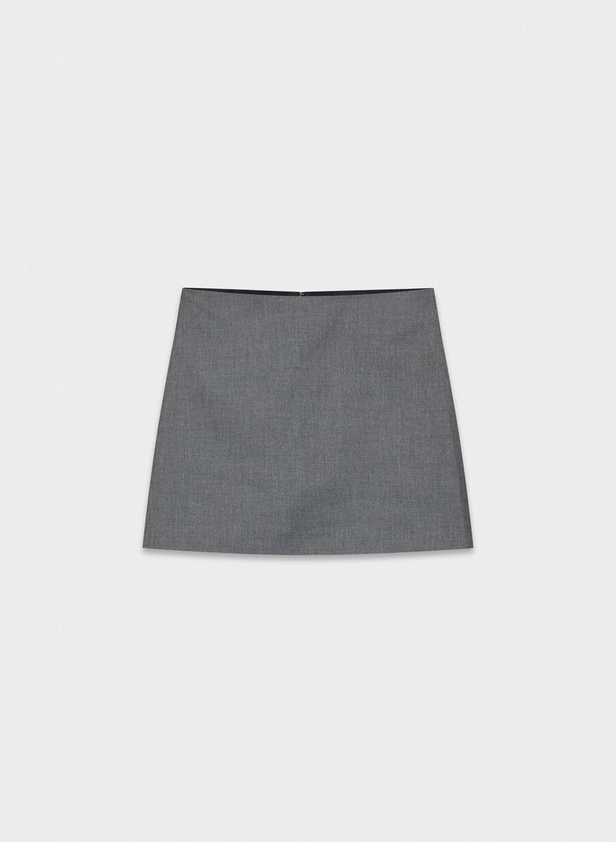classic mini skirt - refined heather charcoal