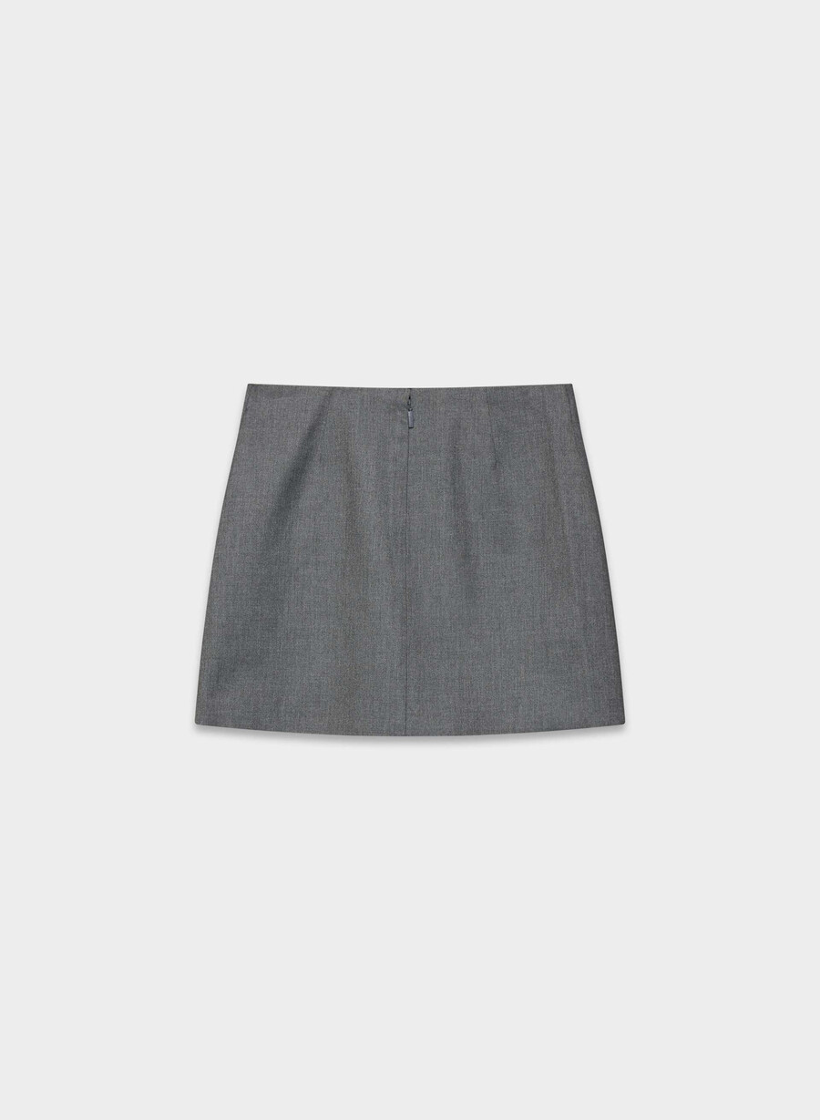classic mini skirt - refined heather charcoal