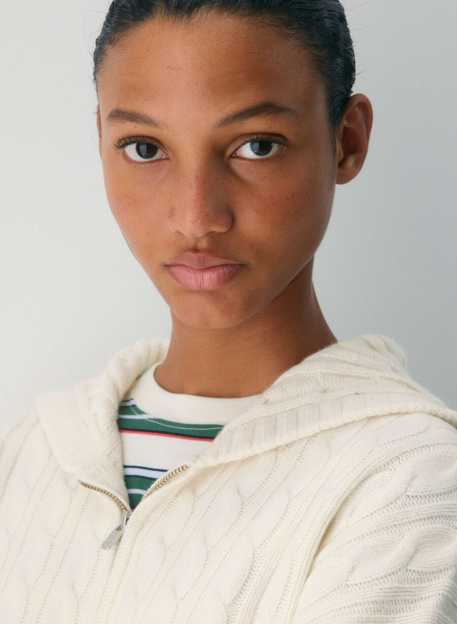 octavia zip hoodie whisper white