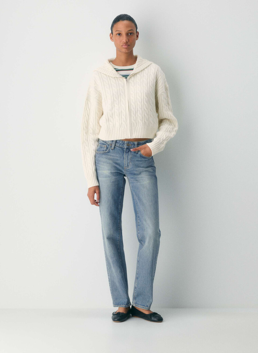octavia zip hoodie whisper white