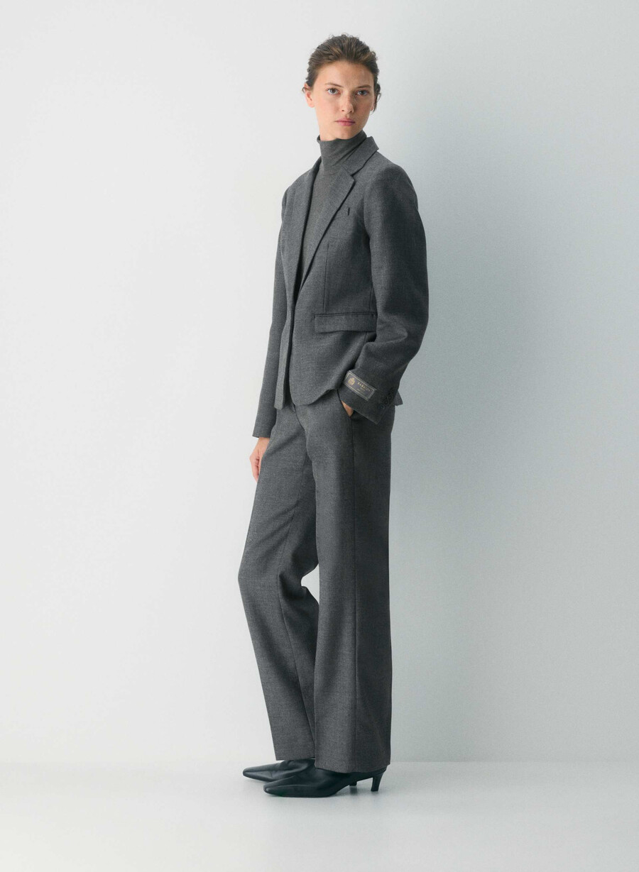 pelham wool blazer heather charcoal