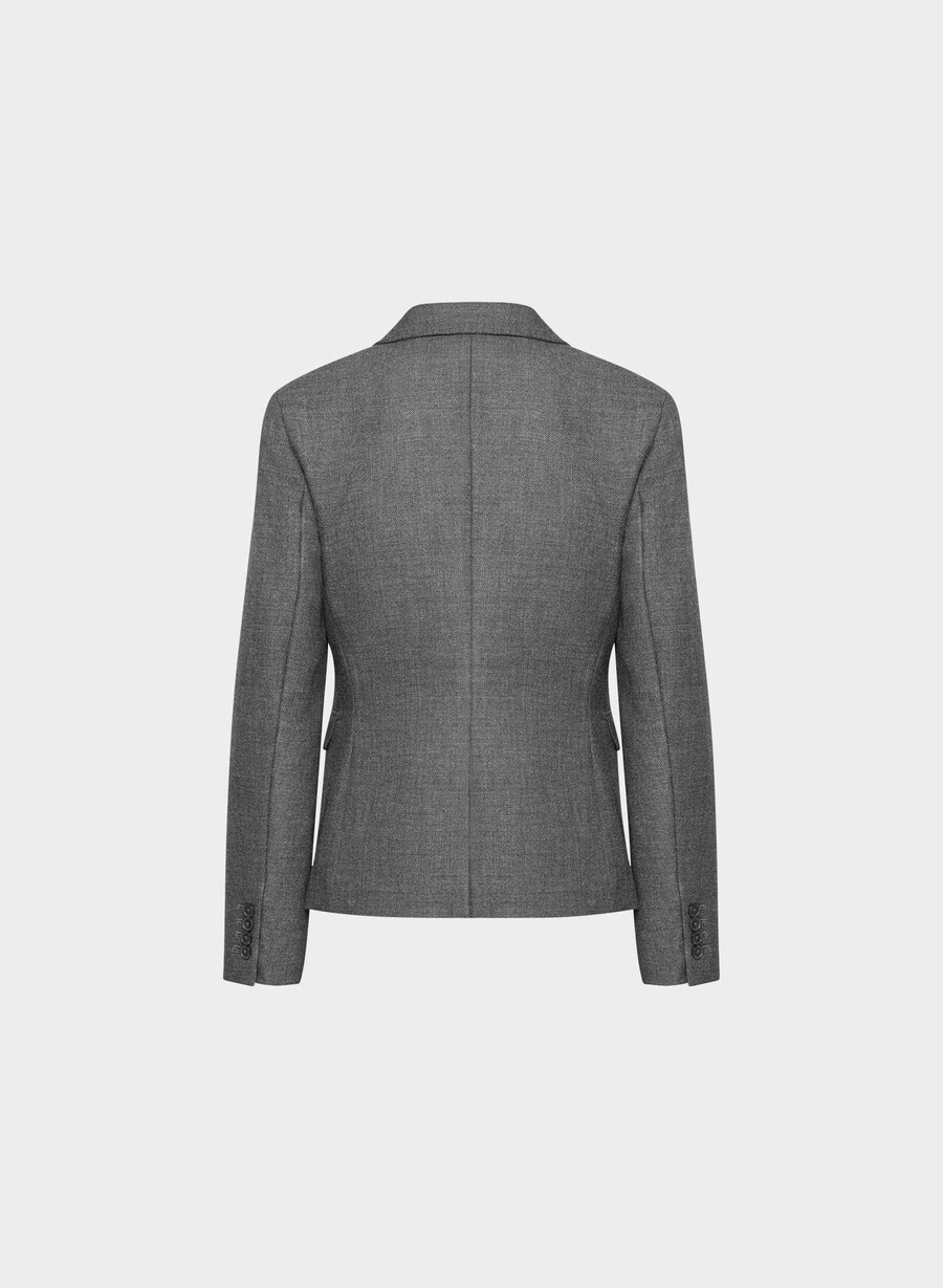 pelham wool blazer heather charcoal