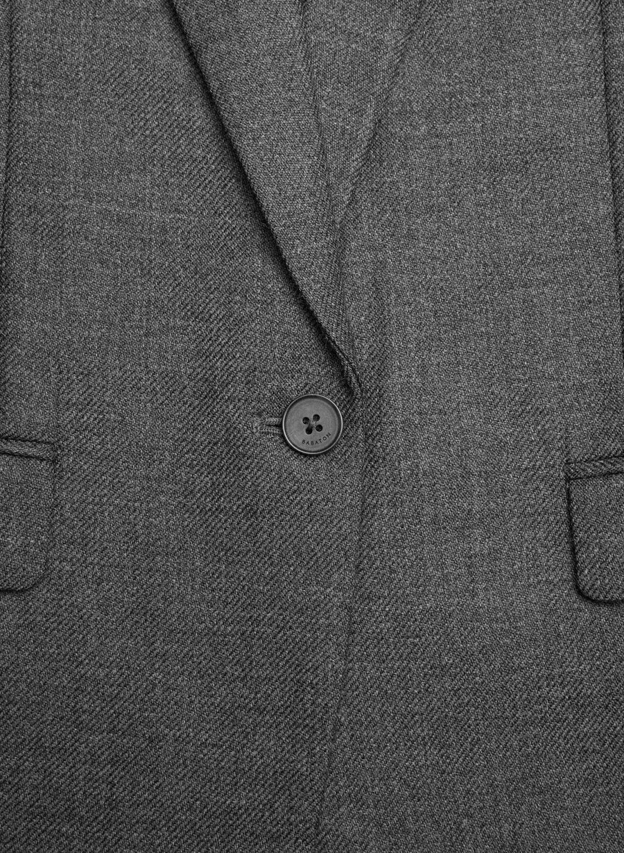 pelham wool blazer heather charcoal