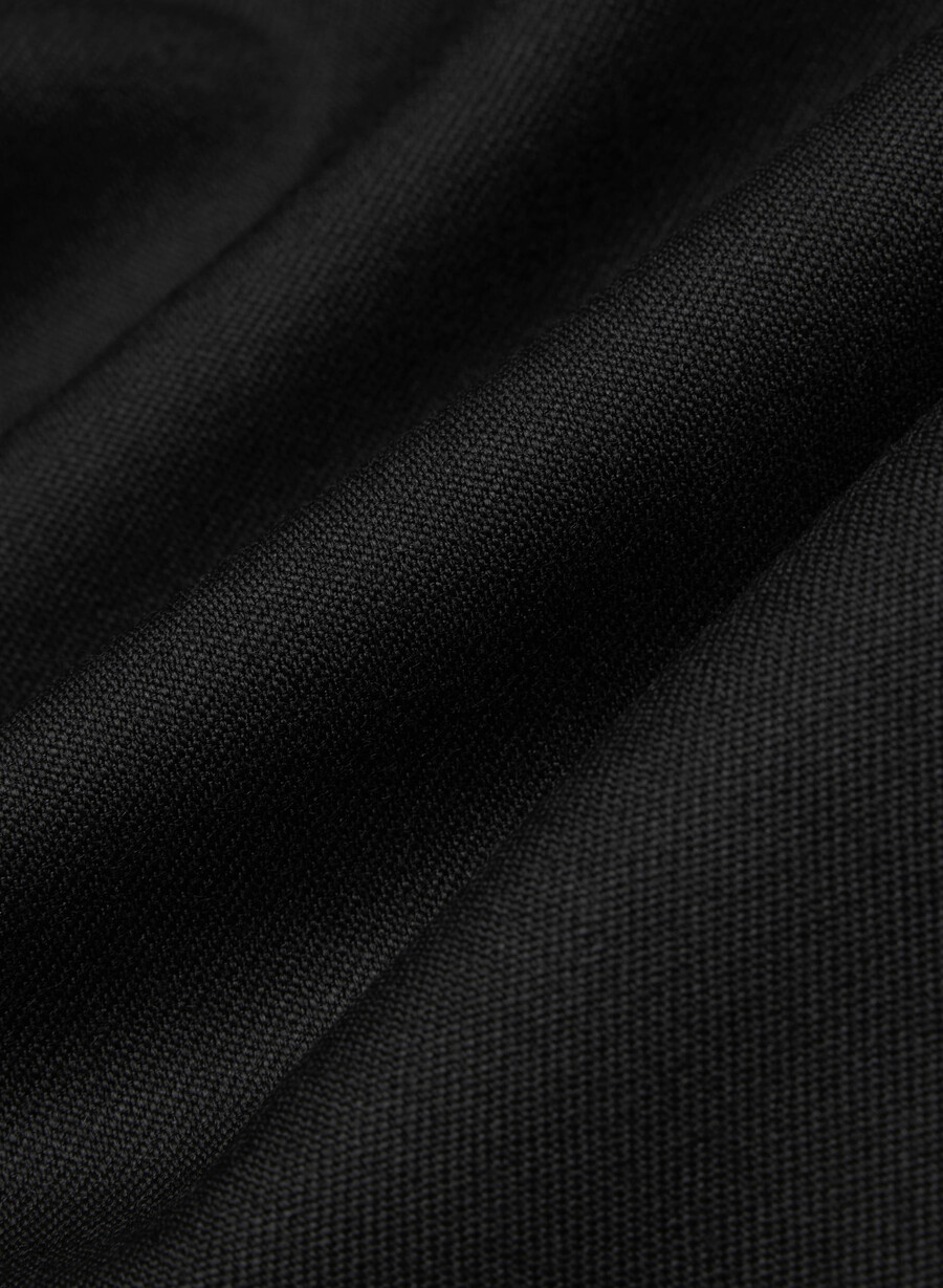 stiletto wool skirt black