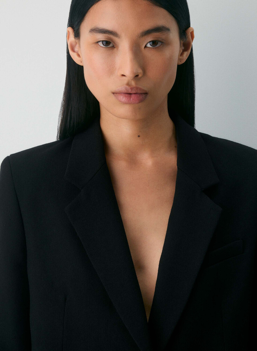 bette wool blazer black