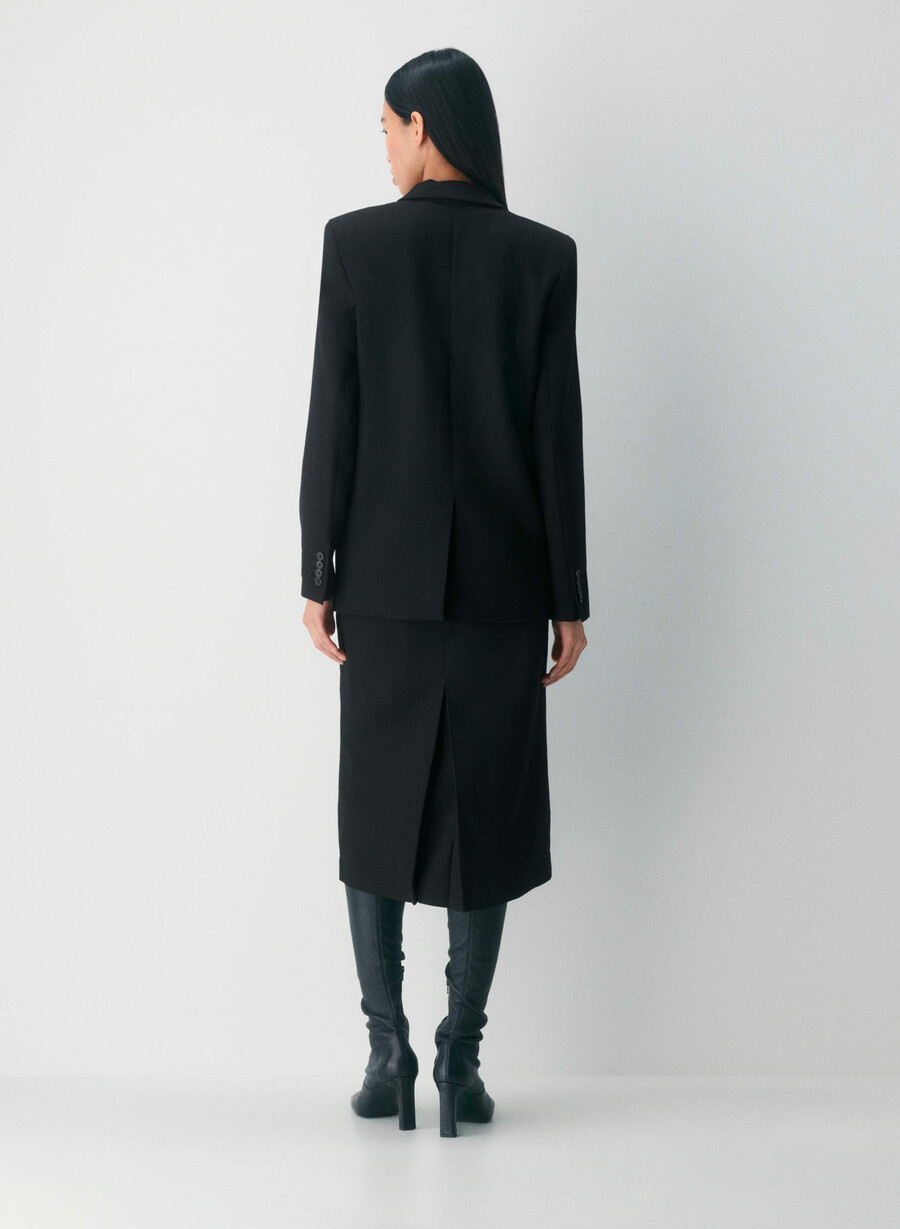 bette wool blazer black