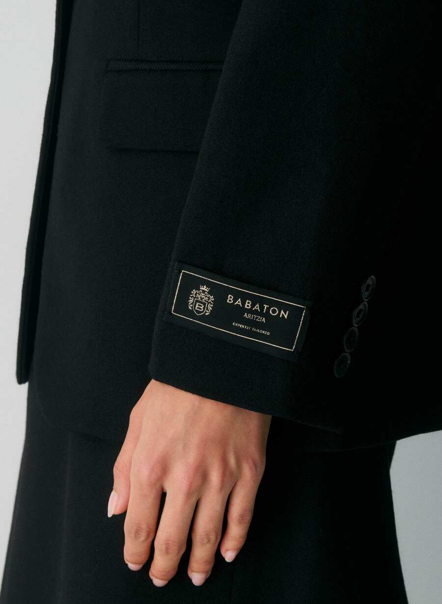 bette wool blazer black