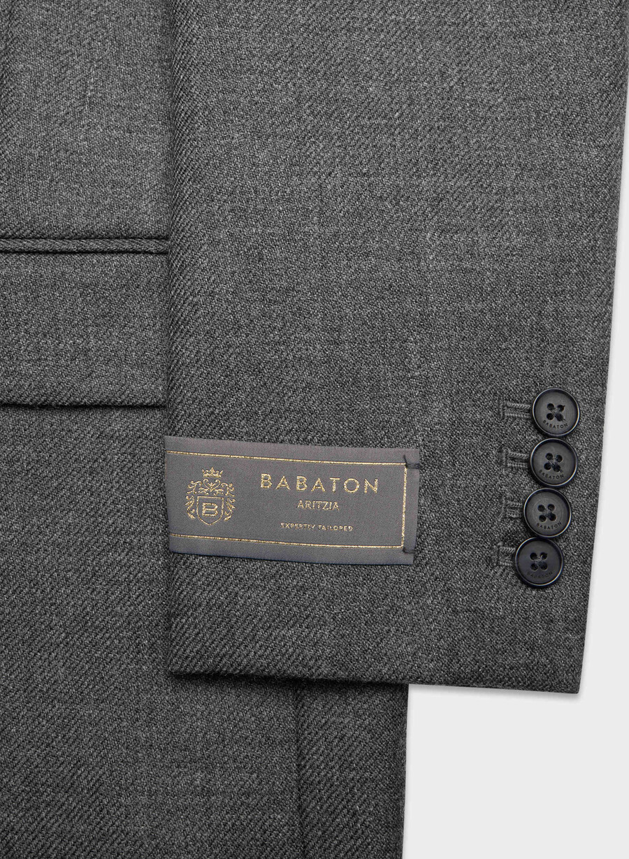 bette wool blazer heather charcoal
