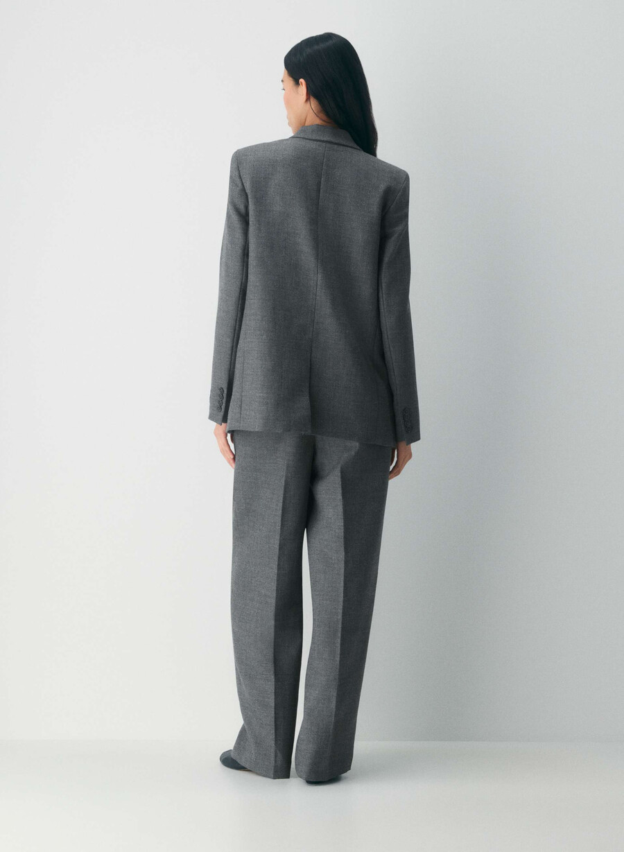 bette wool blazer heather charcoal