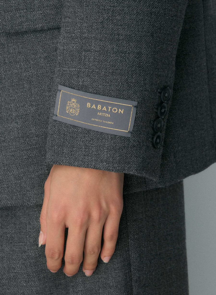 bette wool blazer heather charcoal