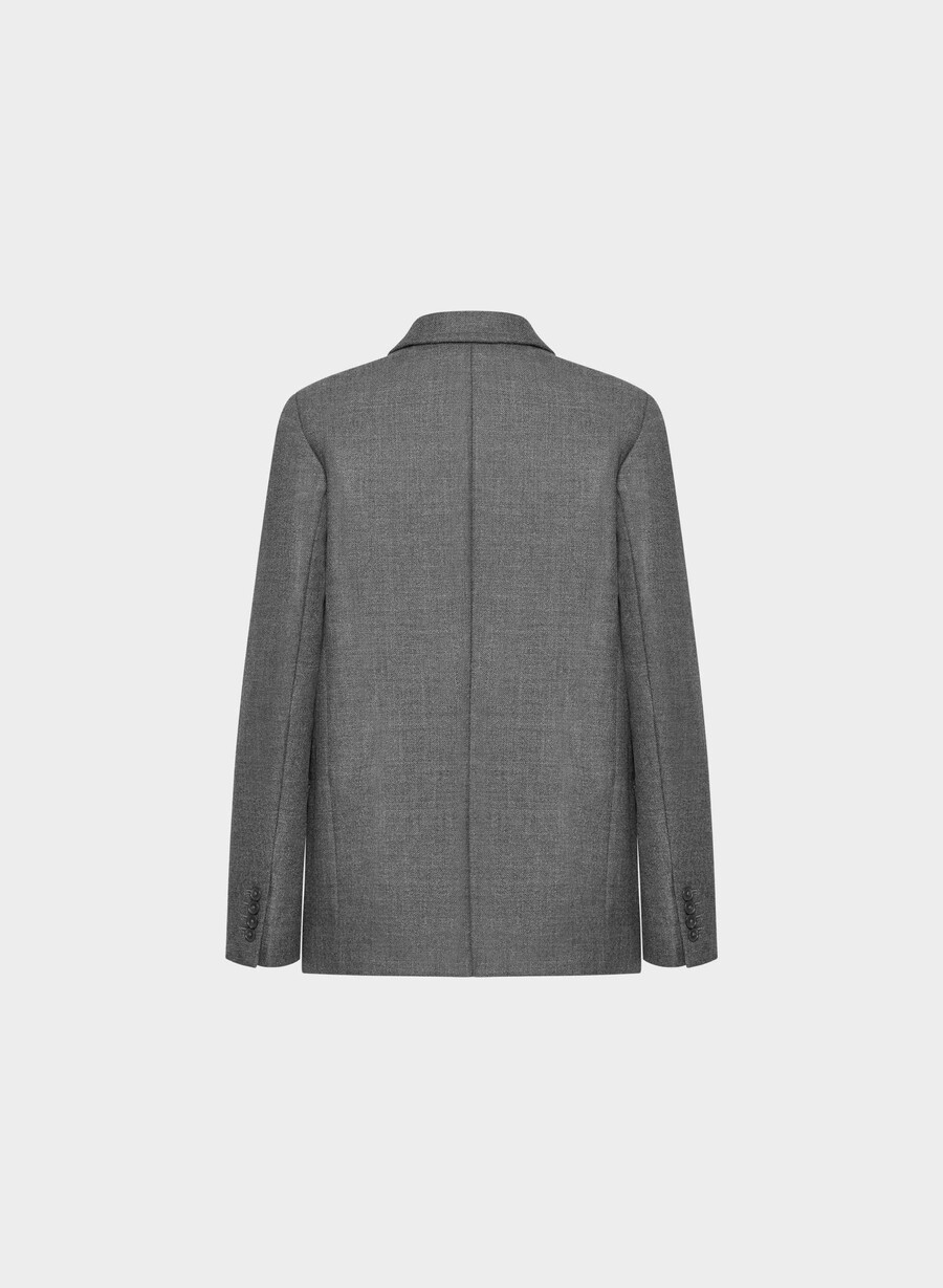 bette wool blazer heather charcoal