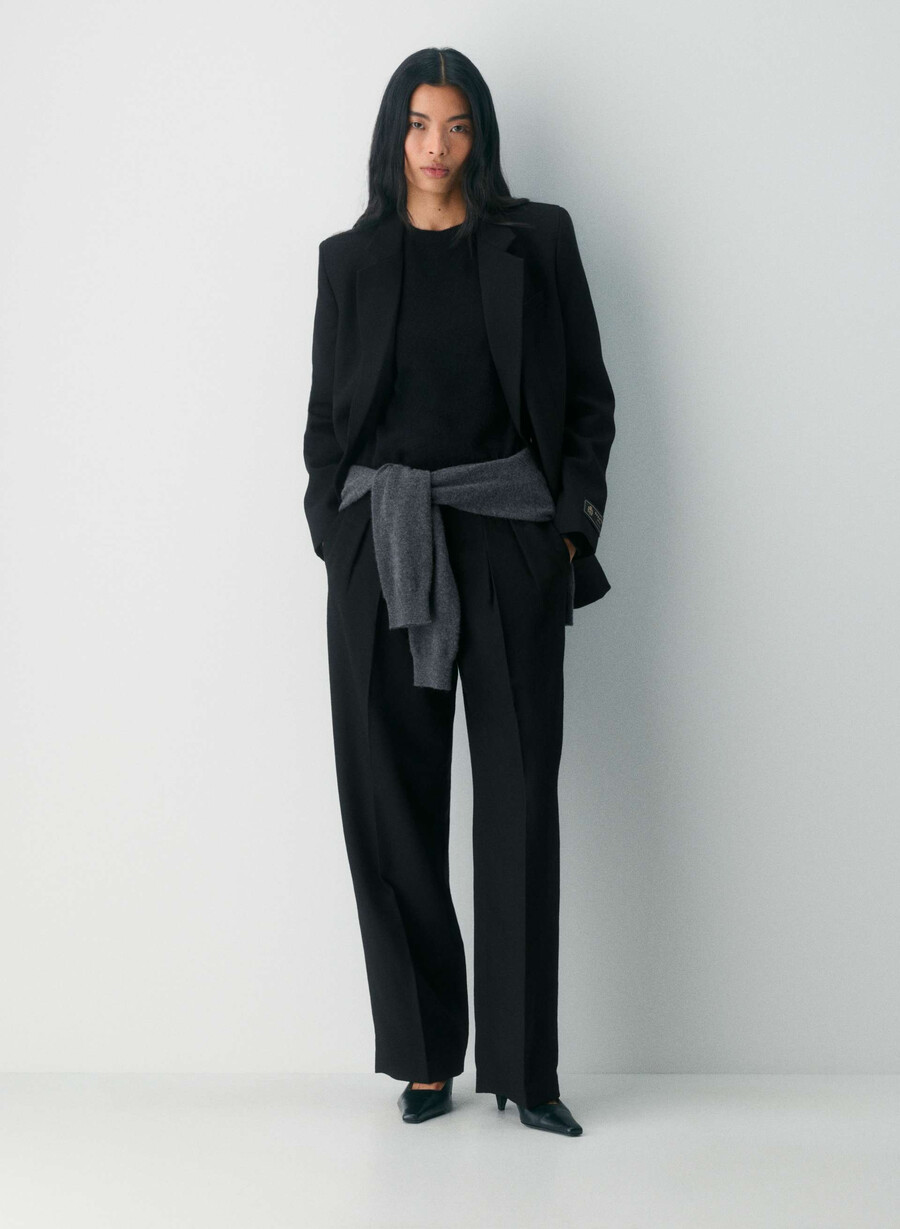 proforma wool pant black