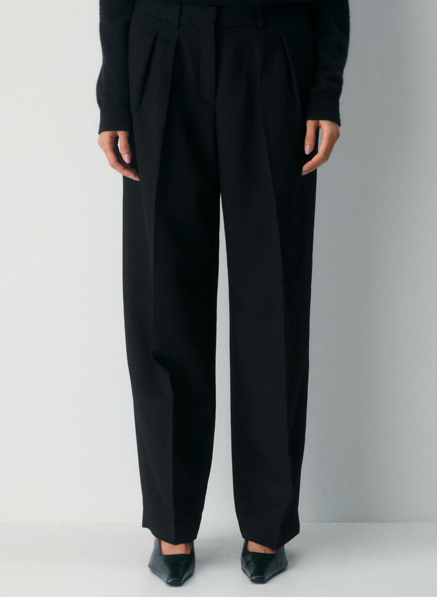 proforma wool pant black