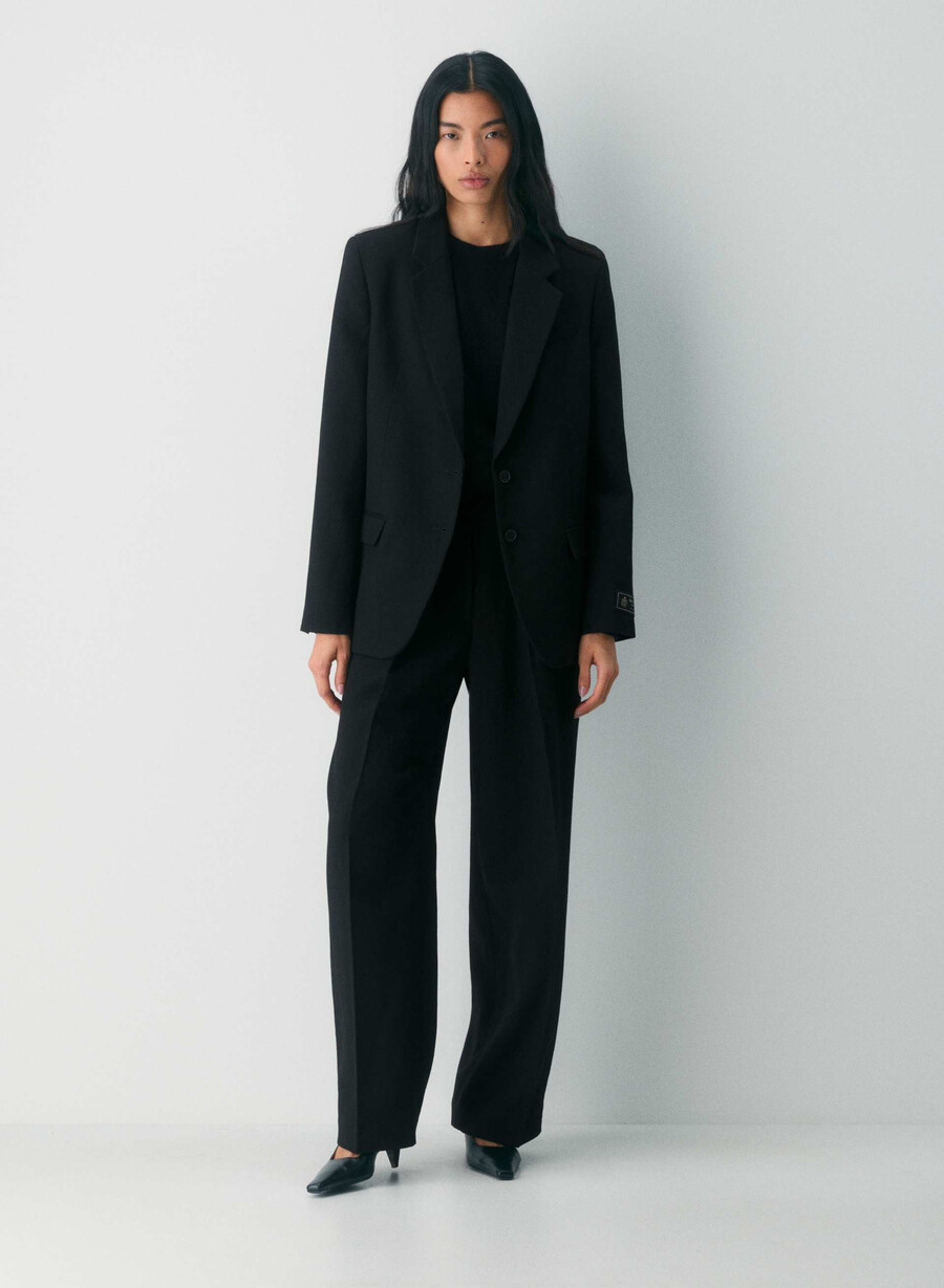 proforma wool pant black