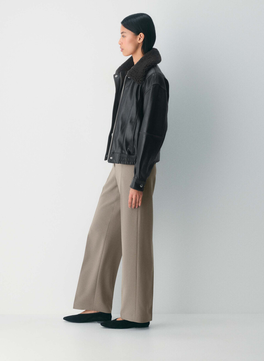 new agency pant - sway crepe turner taupe