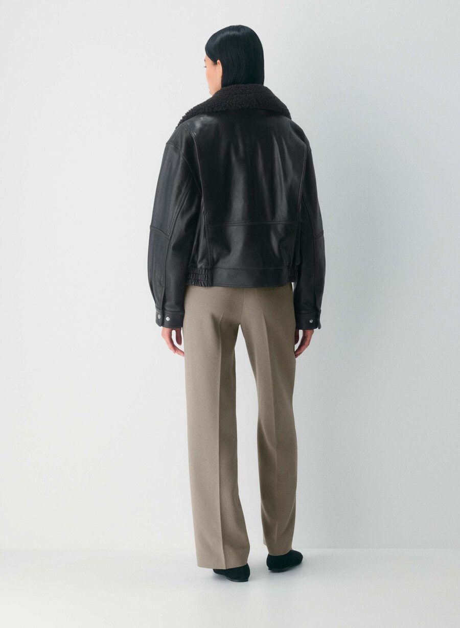 new agency pant - sway crepe turner taupe
