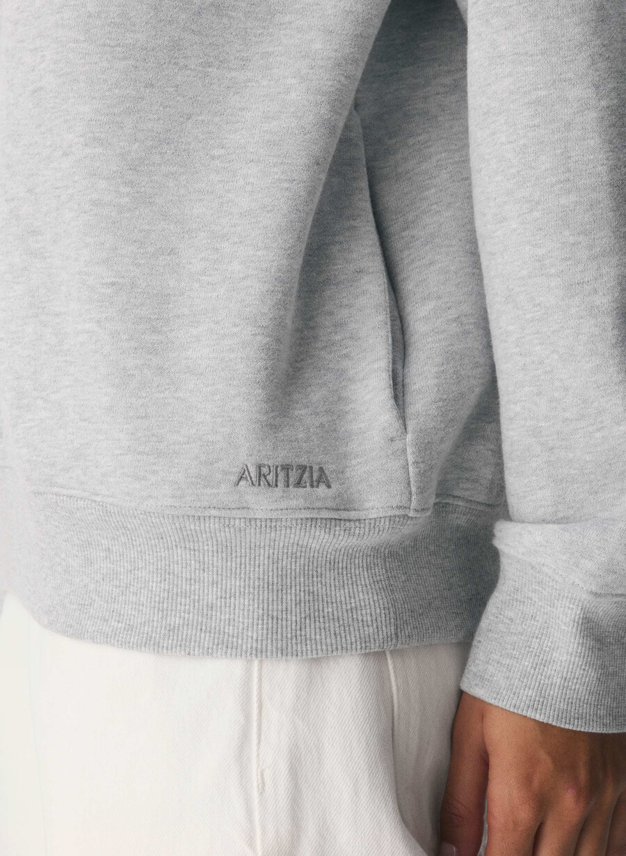 cozy sweatfleece mega raglan funnel neck villa pink