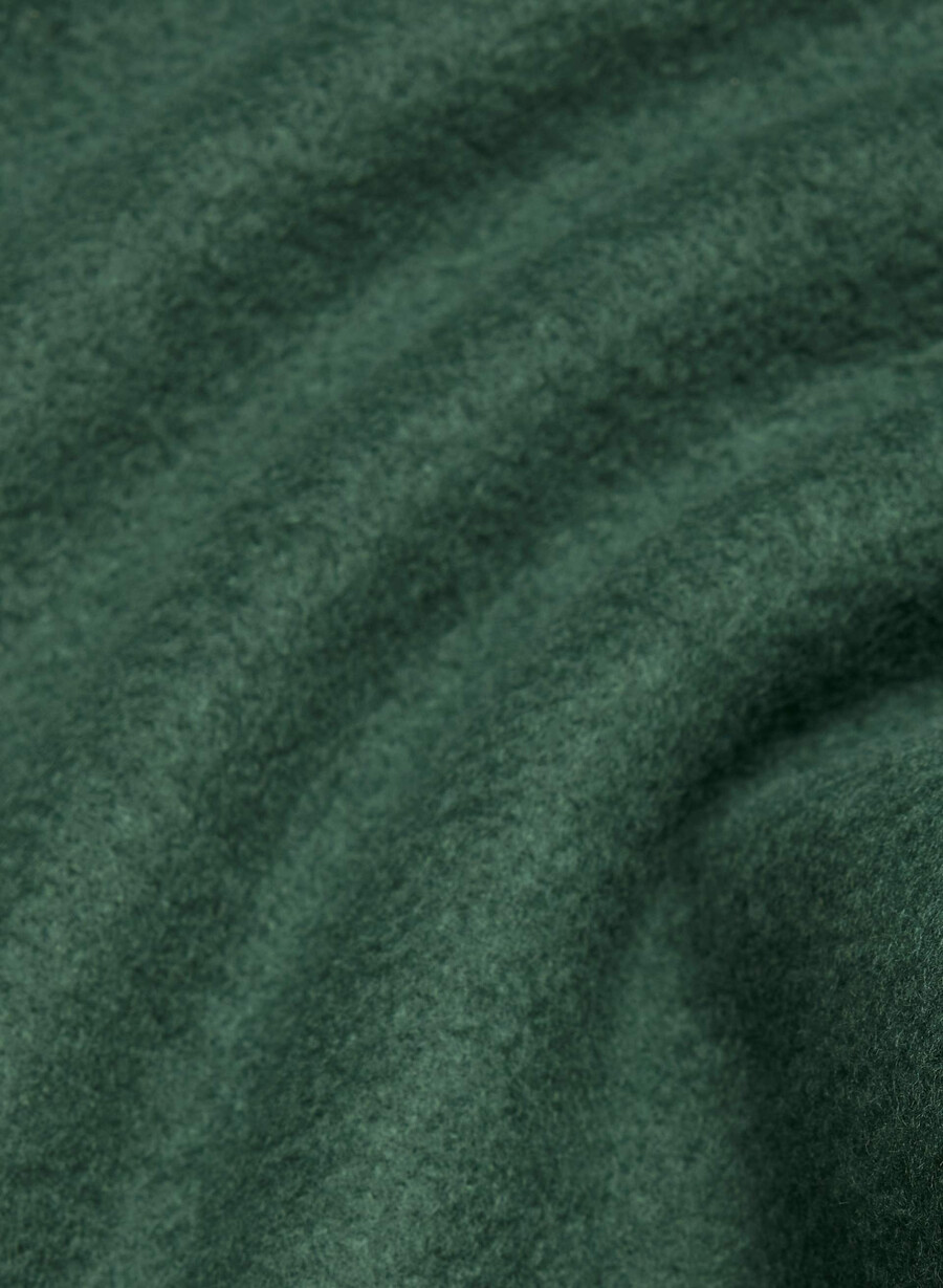 cozy sweatfleece mega raglan funnel neck campus green