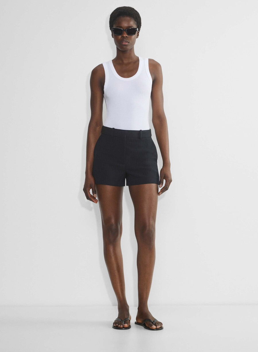 new agency mini short - ressential stn strp d n nvc gr