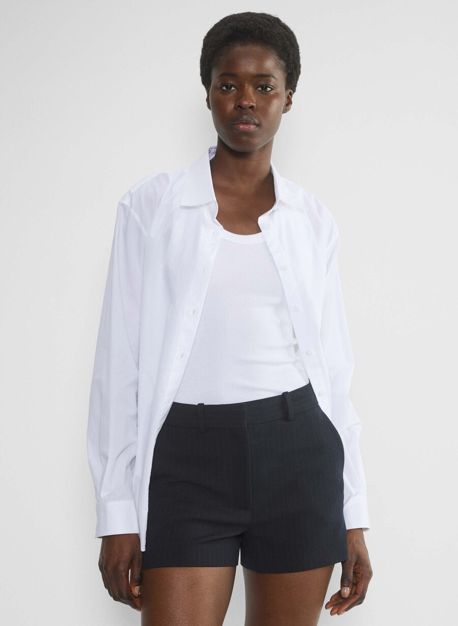 new agency mini short - ressential stn strp d n nvc gr