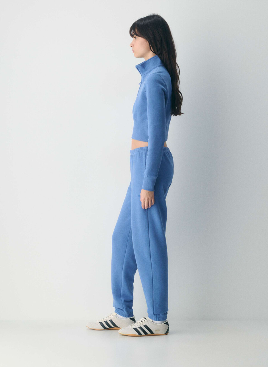 cozy sweatfleece snug jogger heather chrome