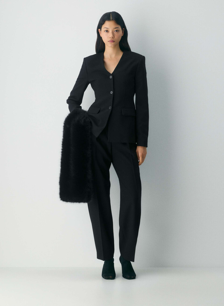 sidecar blazer black