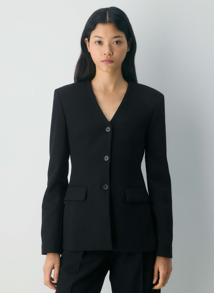 sidecar blazer black