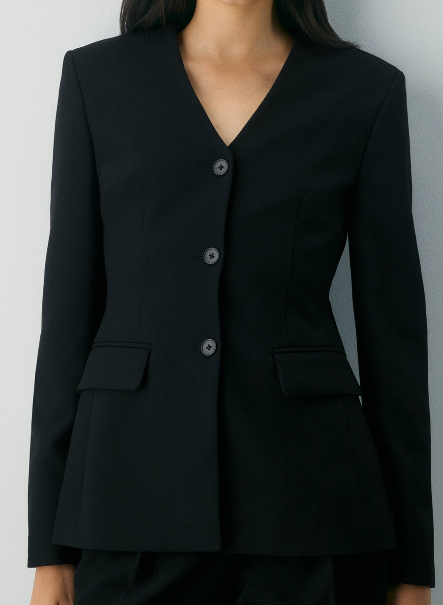 sidecar blazer black
