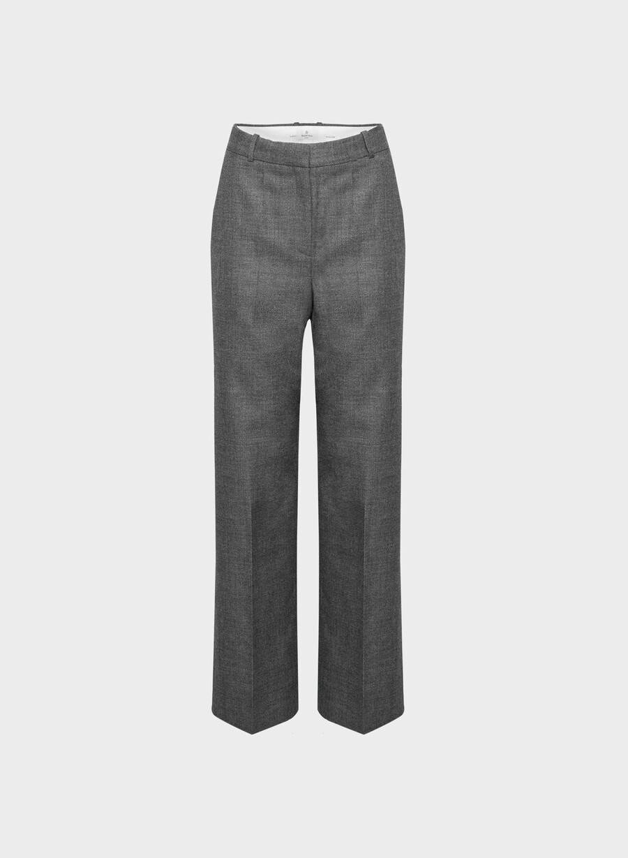 agency wool pant heather charcoal