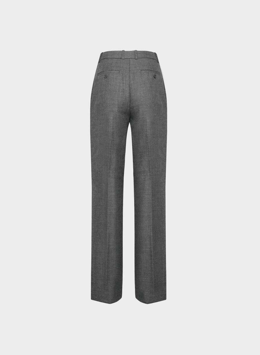 agency wool pant heather charcoal