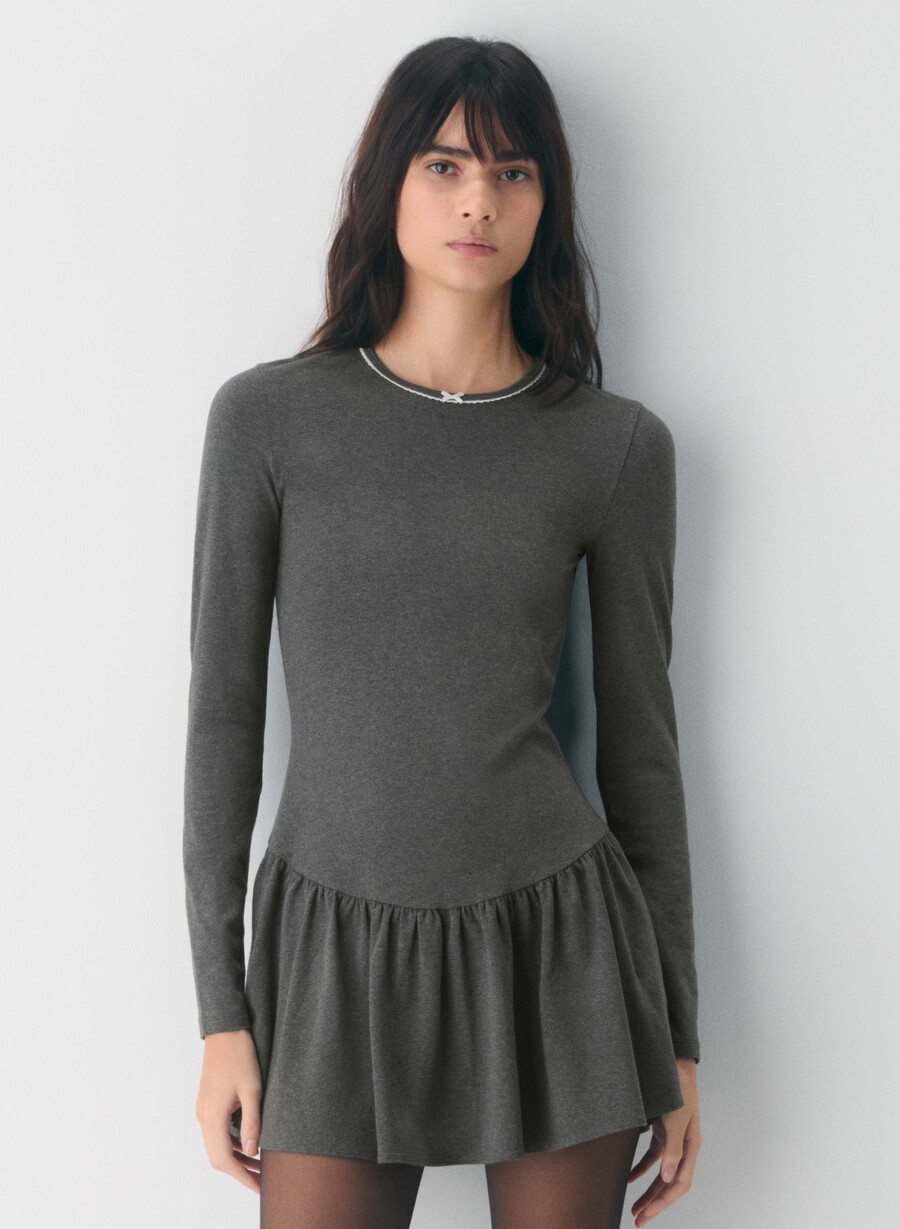 chill figurine dress heather charcoal