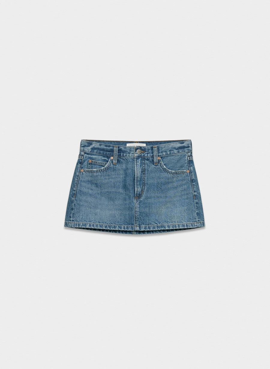 denim forum the 90s vintage micro denim skirt 5 yrs kiss n tell bl
