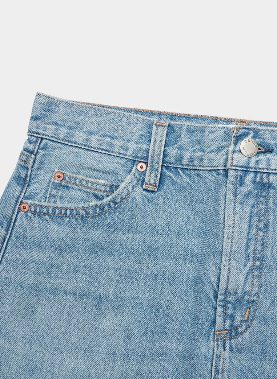 denim forum the 90s vintage micro denim skirt 7 yrs bleu taboo