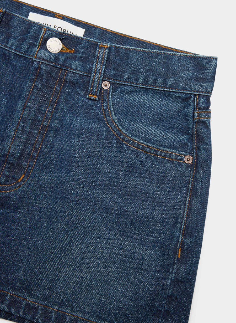 denim forum the 90s vintage micro denim skirt be about dark bleu