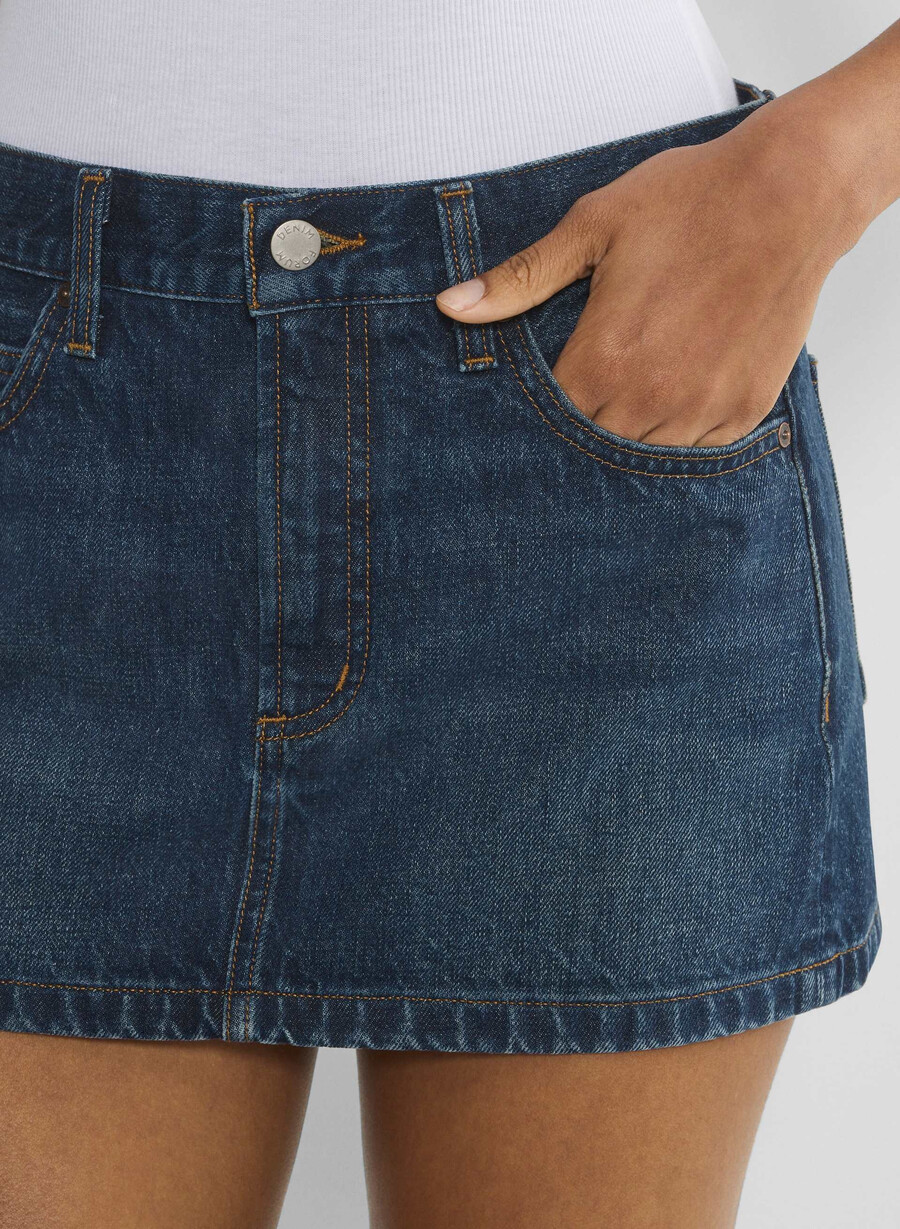 denim forum the 90s vintage micro denim skirt be about dark bleu