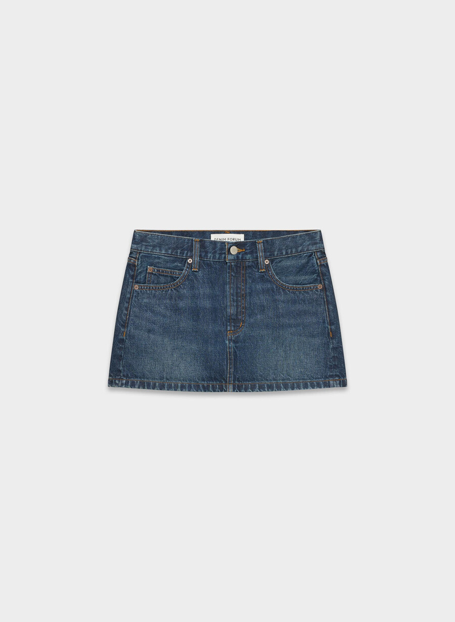 denim forum the 90s vintage micro denim skirt be about dark bleu