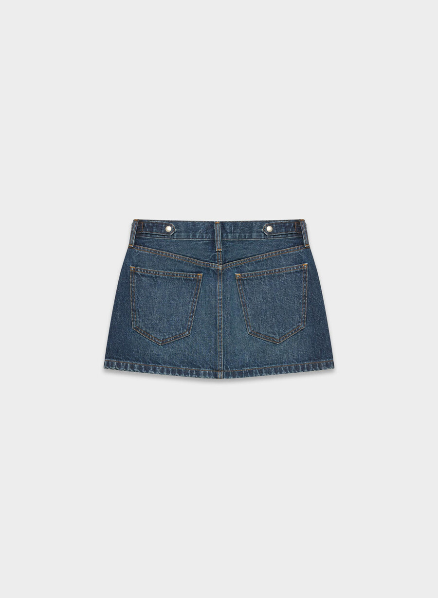 denim forum the 90s vintage micro denim skirt be about dark bleu