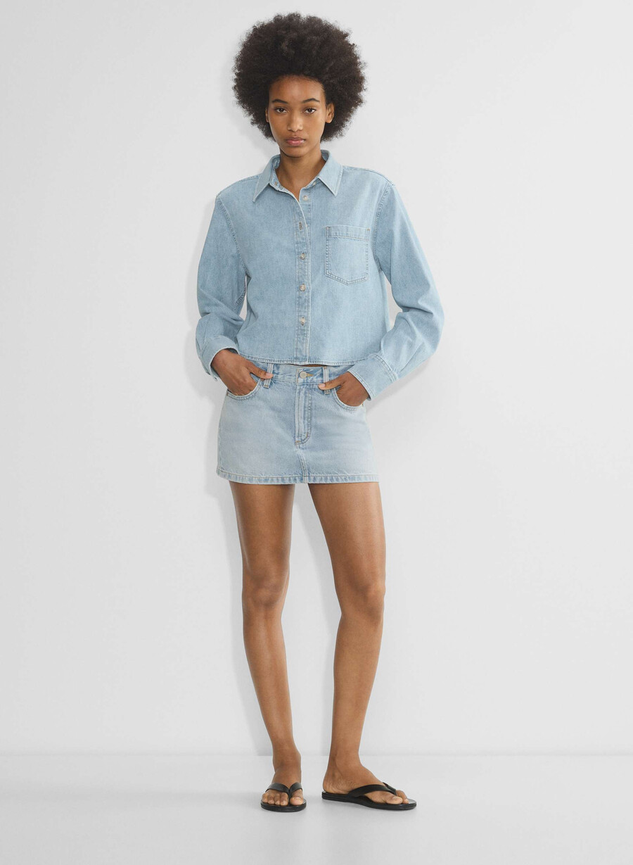 denim forum the 80s comfy waist denim shirt here comes the sn bl