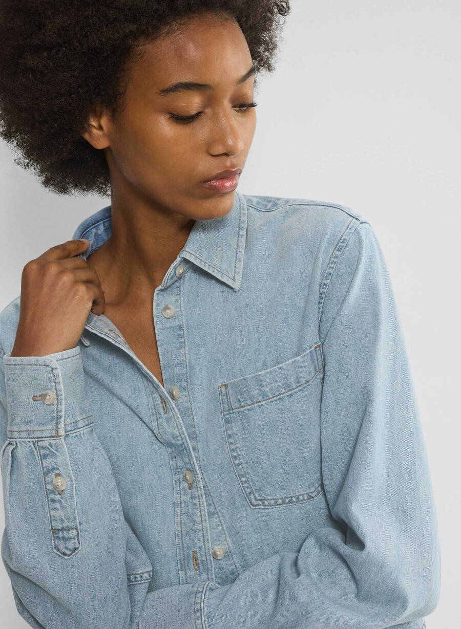 denim forum the 80s comfy waist denim shirt here comes the sn bl