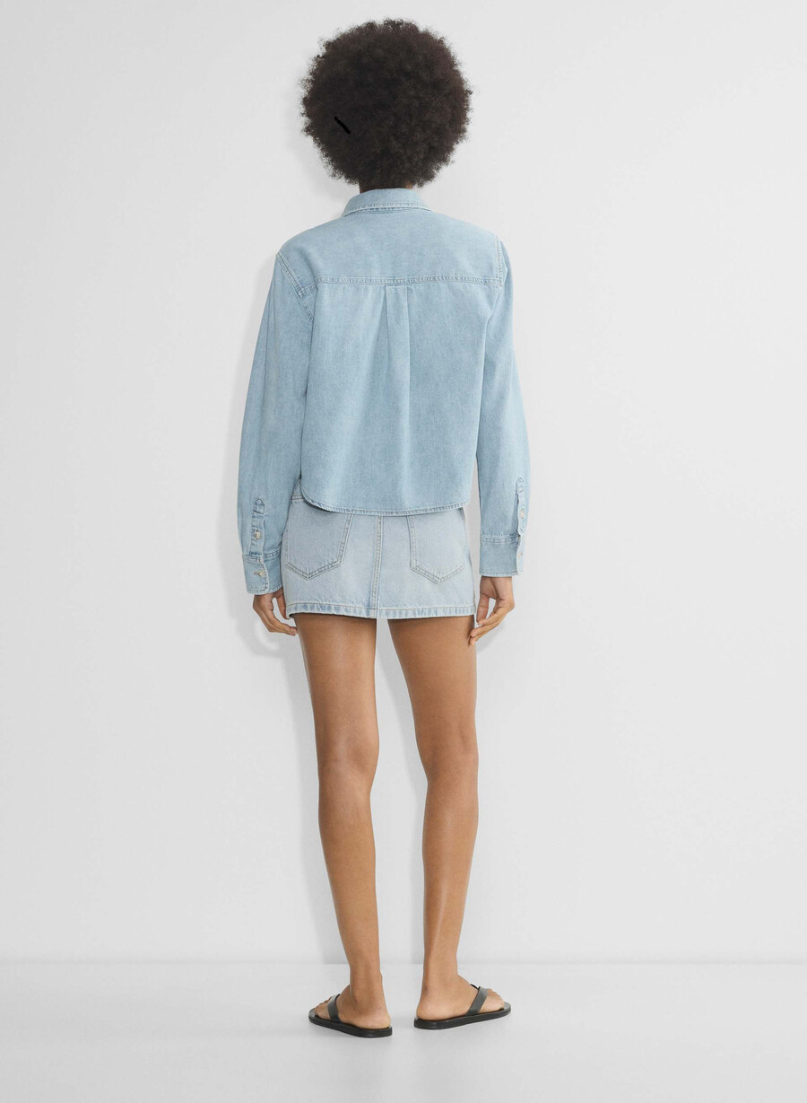 denim forum the 80s comfy waist denim shirt here comes the sn bl