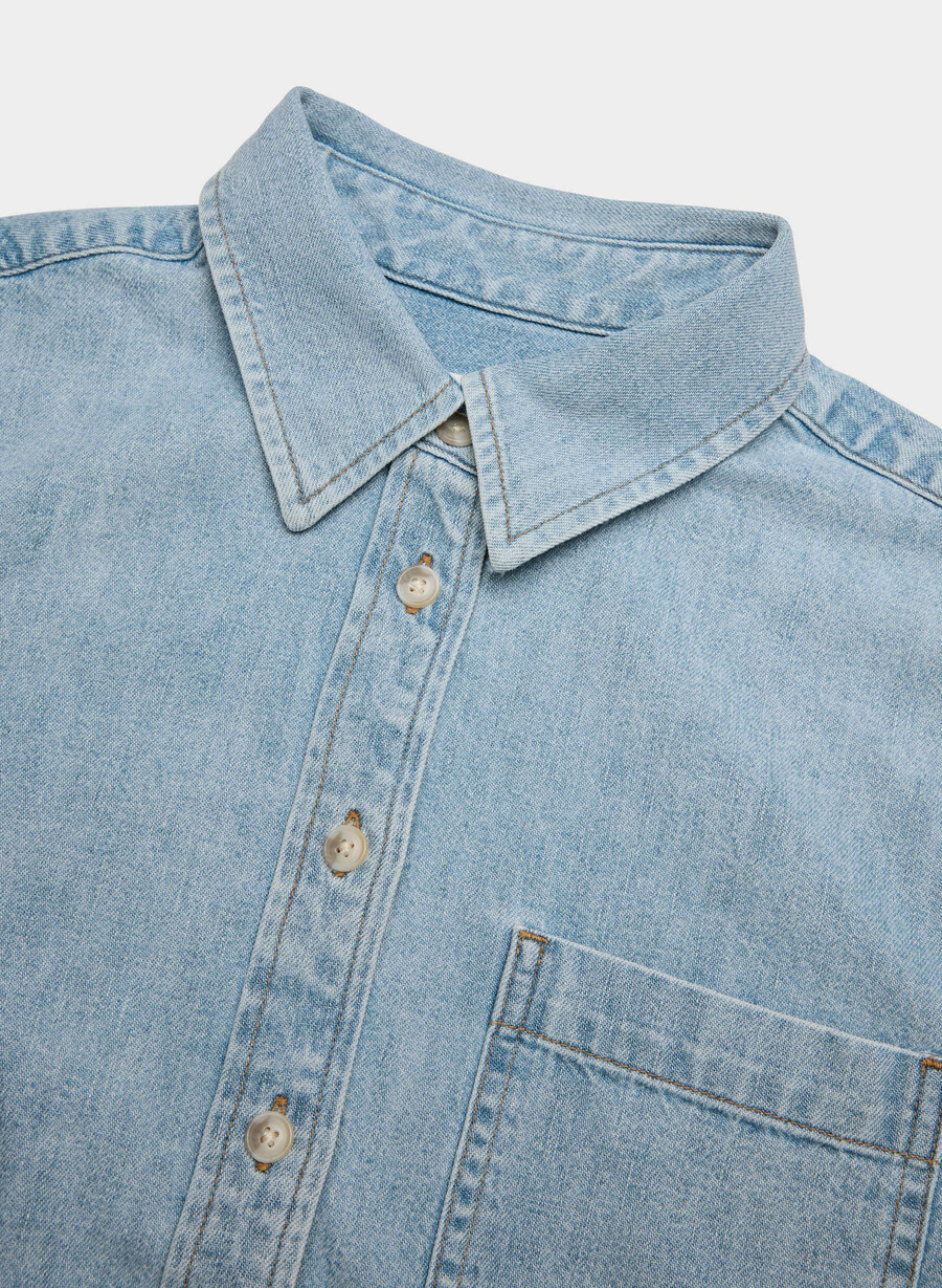 denim forum the 80s comfy waist denim shirt here comes the sn bl