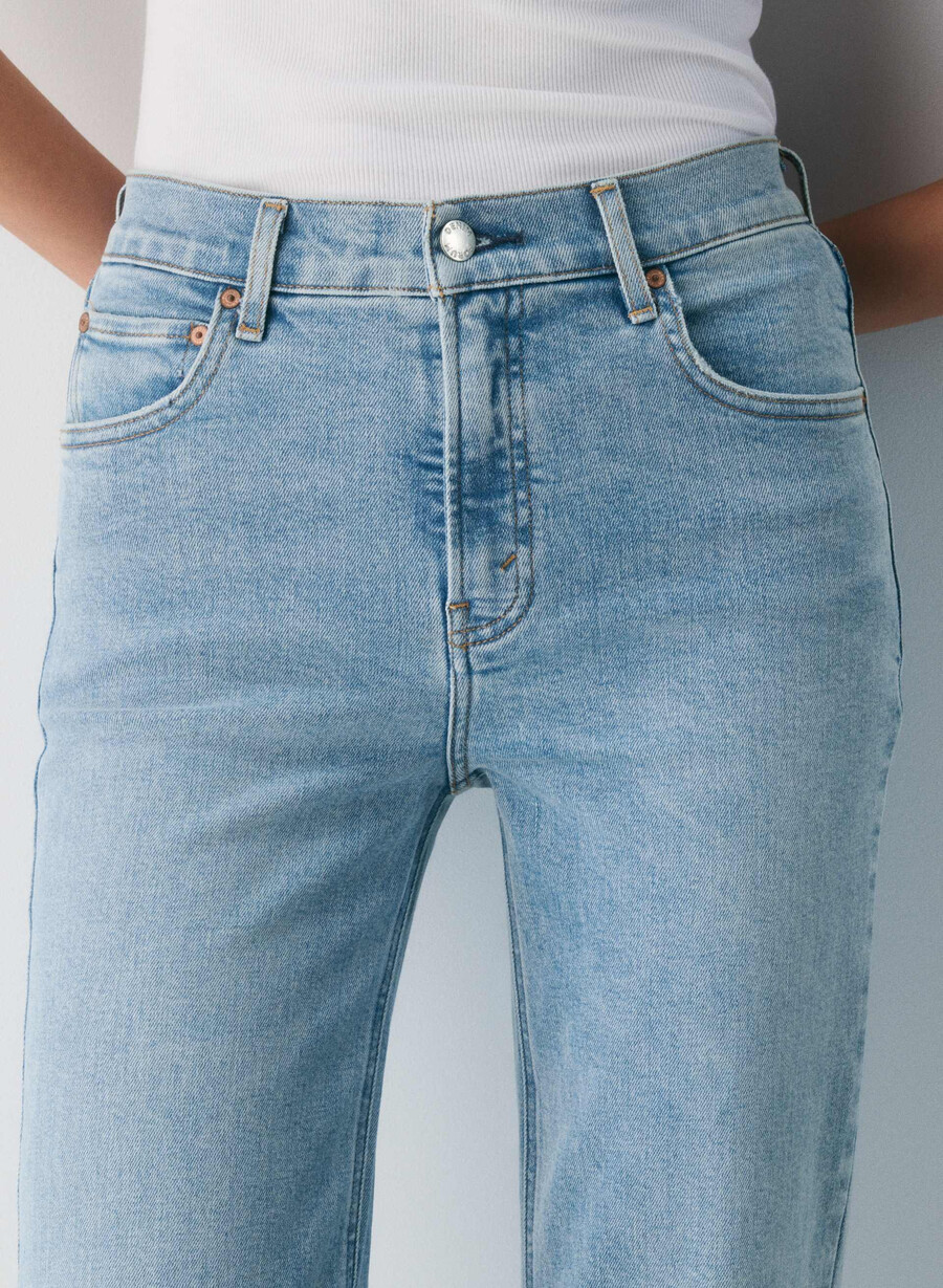 denim forum the 90s snatched hi-rise straight jean 7 yrs bleu taboo