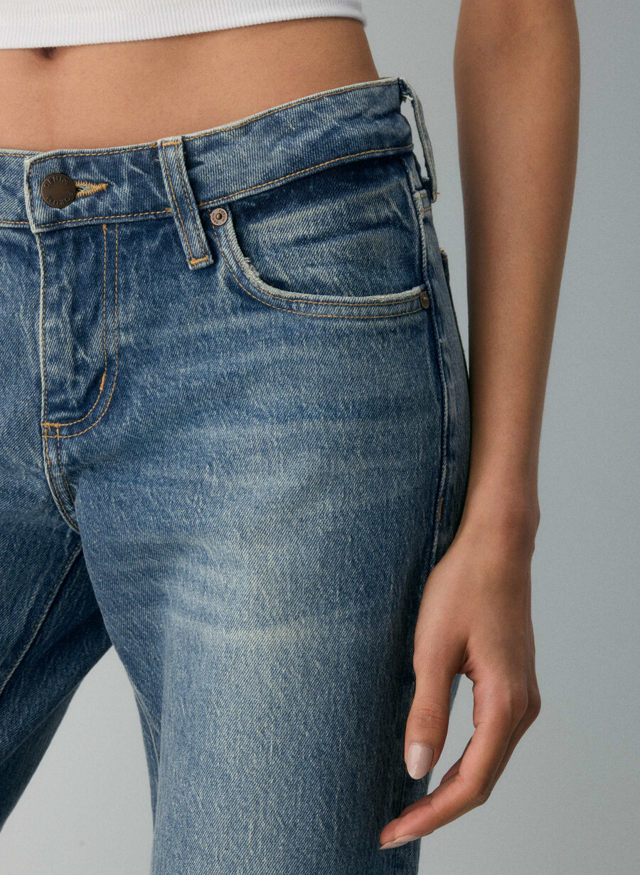 denim forum pam super lo-rise wide jean vintage medium blue