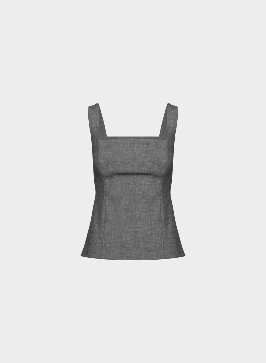 columnist top heather charcoal