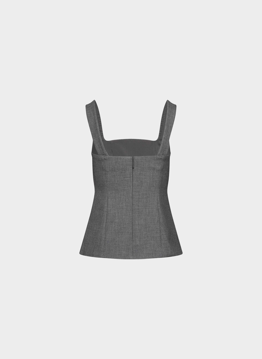 columnist top heather charcoal