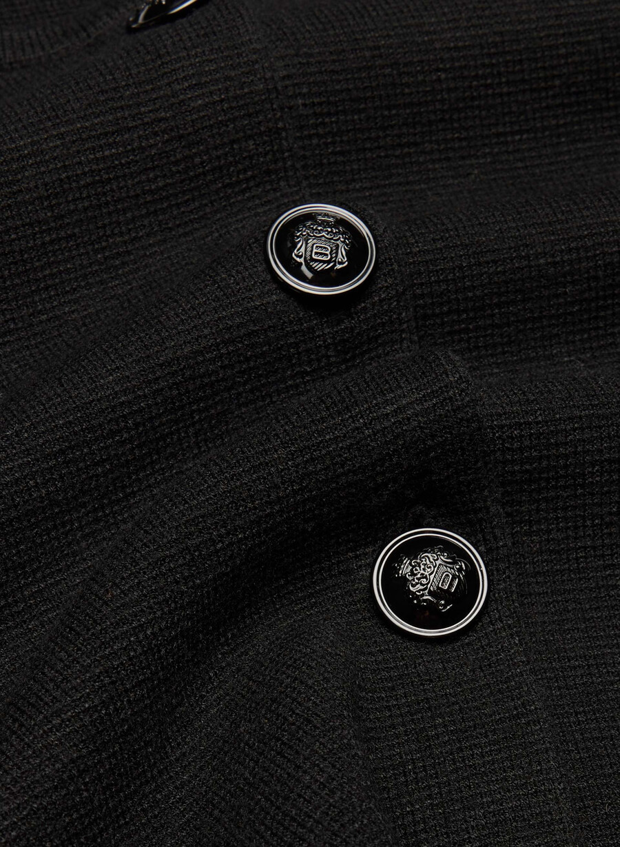 notable cardigan - wonder yarn black