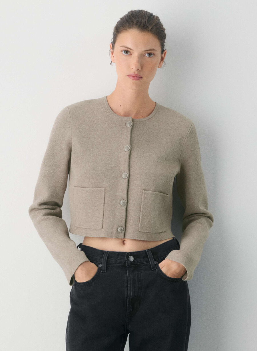 notable cardigan - wonder yarn black