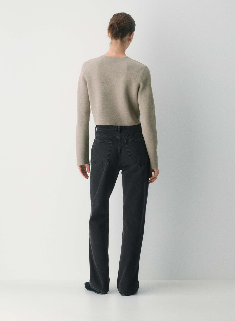 notable cardigan - wonder yarn black