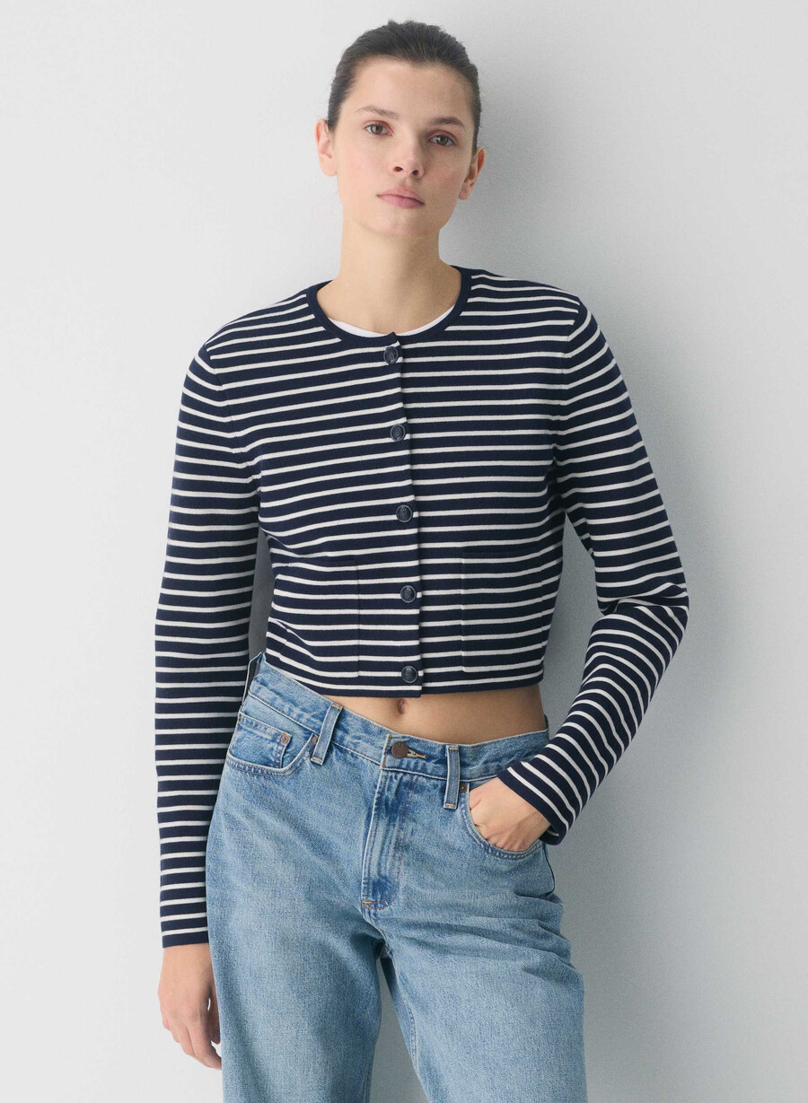 notable cardigan - wonder yarn admiral light birch