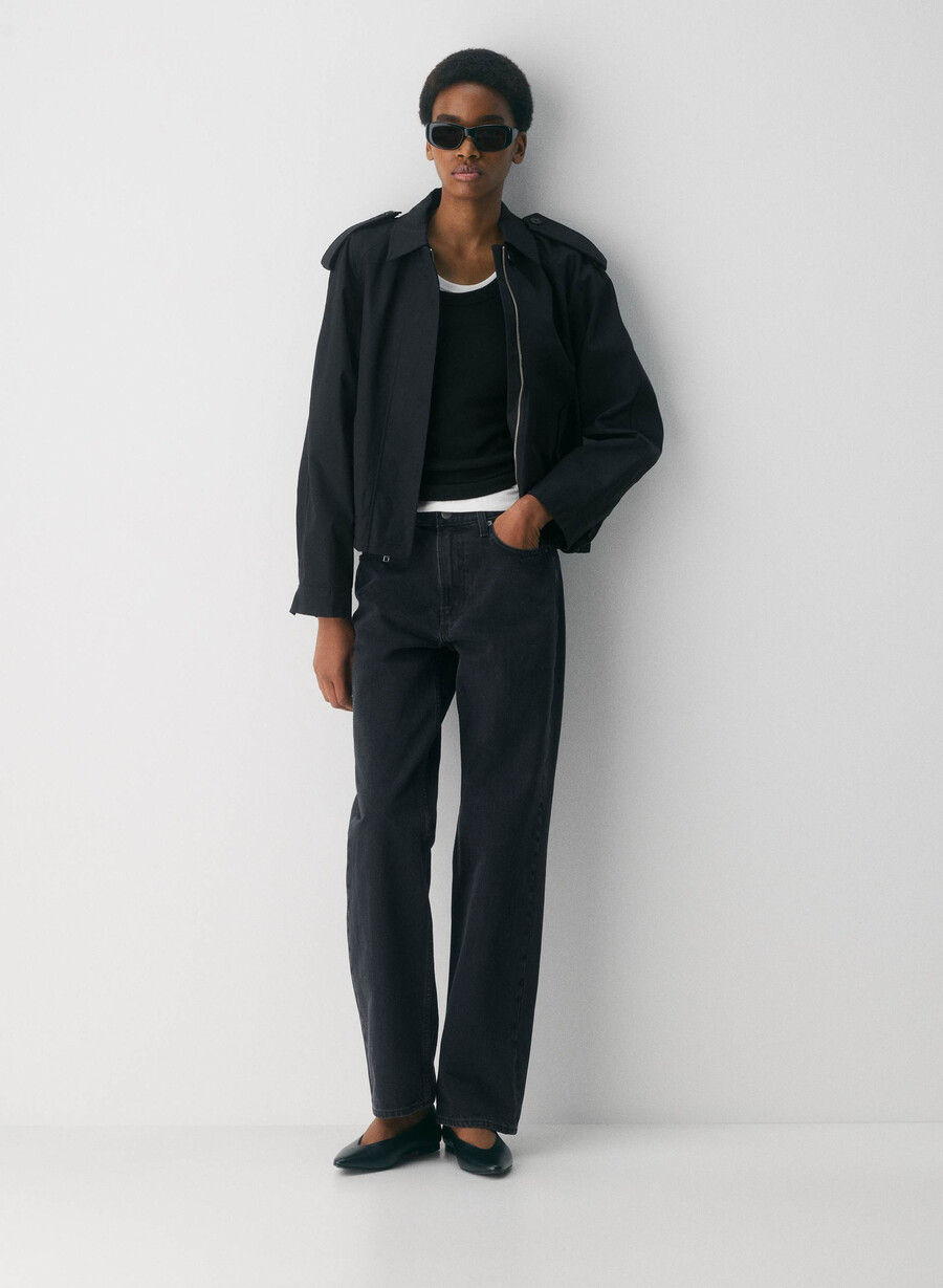 the arno jacket - city twill black